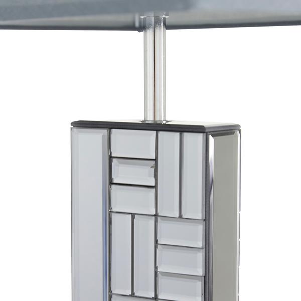 9th & Pike® Silver Glass Mirror Glam Table Lamp