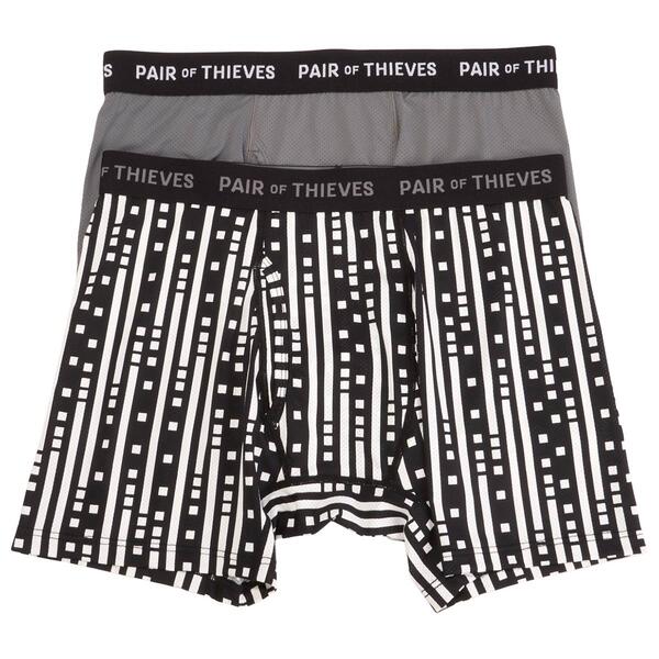 Mens Pair of Thieves Super Fit Morse Code 2pk. Boxer Briefs - image 