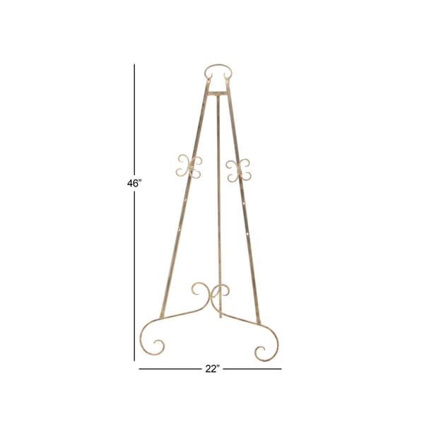 9th & Pike® Gold Iron Metal Traditional Easel