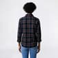 Womens Nautica 3/4 Roll Tab Sleeve Plaid Casual Button Down - image 2