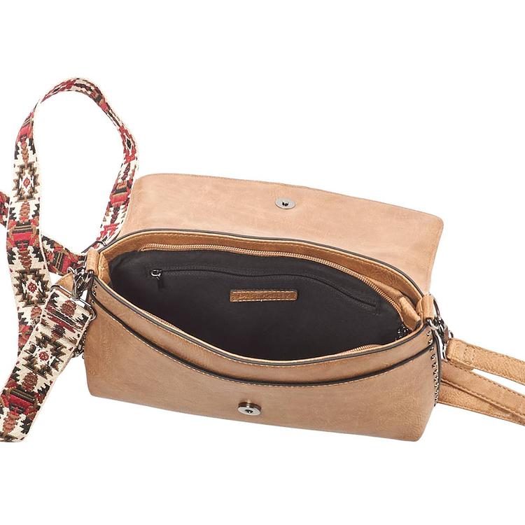 Sam & Hadley Tooled East/West Flap Crossbody