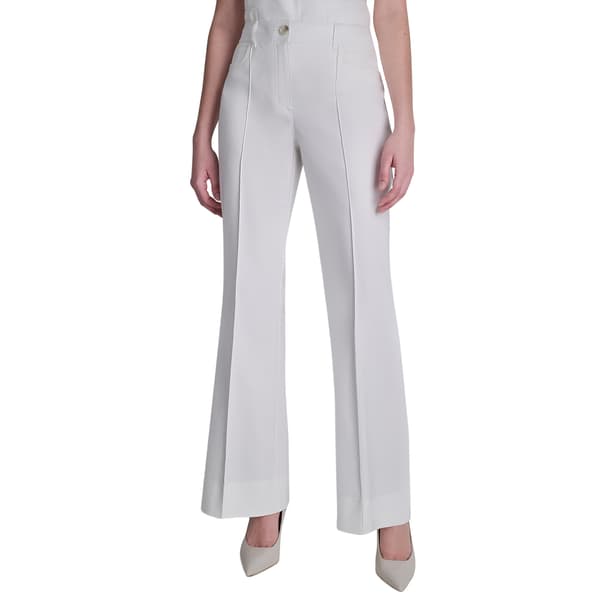 Womens DKNY Button Front Cotton Pant