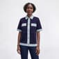 Womens Nanette Lepore Short Sleeve Button Jacket With Denim Trim - image 1
