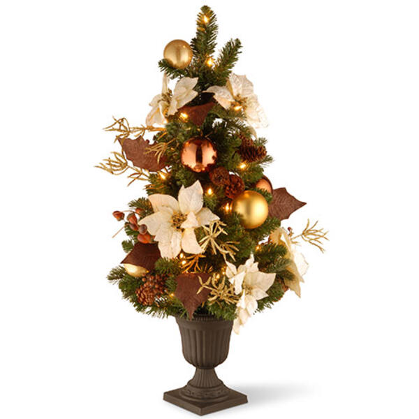 National Tree 3ft. Pre-Lit Entrance Tree with Clear Lights - image 