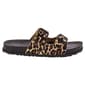 Womens Capelli New York Leopard Double Strap Slide Sandals - image 2