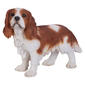 Hi-Line Gift Brown & White King Charles Spaniel Garden Statue - image 1