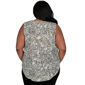 Plus Size Emaline La Vita Costiera Sleeveless Paisley Blouse - image 2