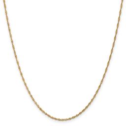 Unisex Gold Classics™ 1.4mm. 14k Singapore Chain 14in. Necklace