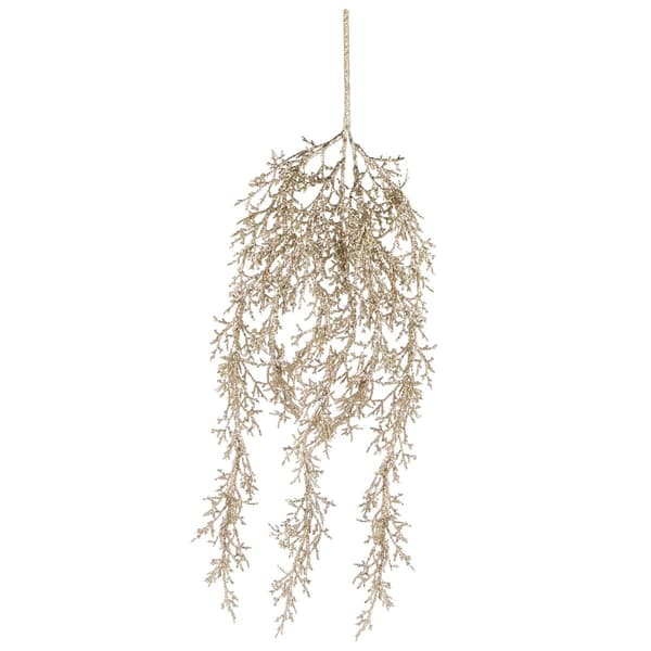 Northlight Seasonal 24in. Golden Glittered Pine Christmas Spray