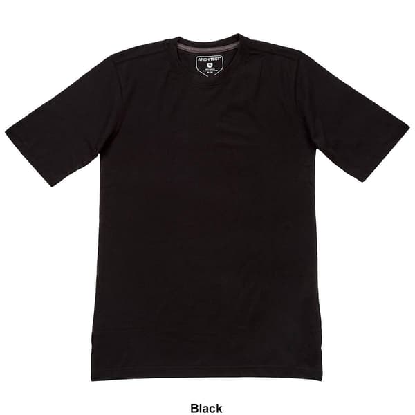 Mens Architect® Ribbed Crew Neck Solid Jersey Tee