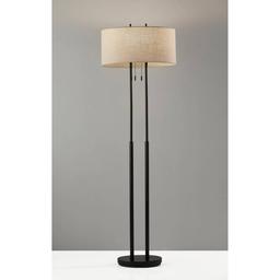 Adesso Duet Bronze Floor Lamp