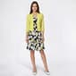 Plus Size Perceptions 3/4 Sleeve Texture Floral Jacket Dress - image 1