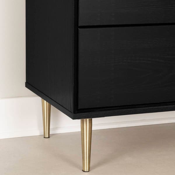 South Shore Hype 2-Drawer Nightstand w/Faux Carrara Marble