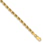 Mens Gold Classics&#40;tm&#41; 3.75mm. 14k Diamond Cut Rope Chain Bracelet - image 1