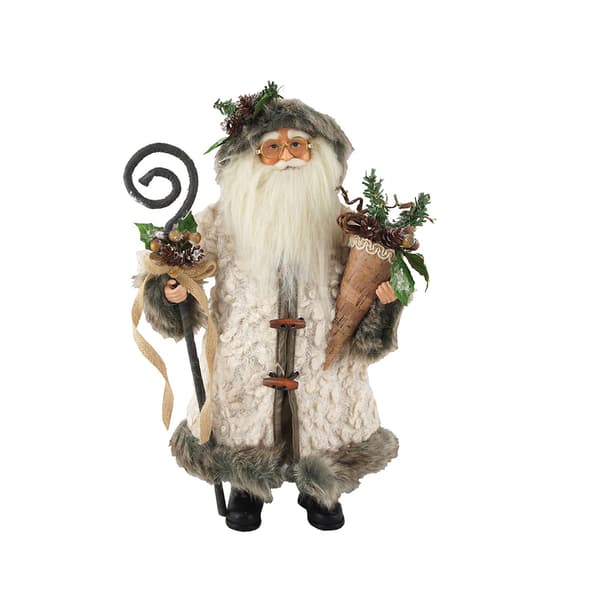 Santa's Workshop 15in. Gathering Woodsman Santa - image 
