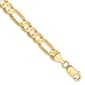 Mens Gold Classics&#40;tm&#41;10kt. 6.75mm 7in Concave Figaro Chain Bracelet - image 1