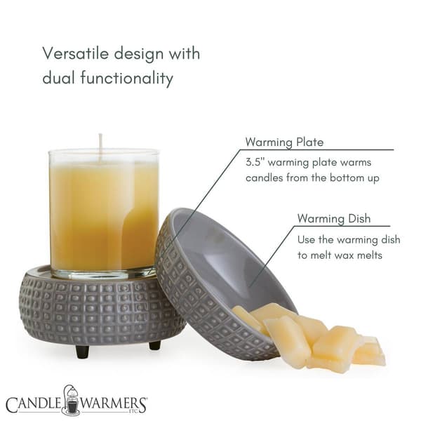 Candle Warmers Etc. Slate 2-in-1 Wax Warmer