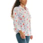 Womens Zac & Rachel 3/4 Sleeve Sea Life Casual Button Down - image 3