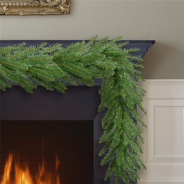 Puleo International 9ft. Mountain View Spruce Christmas Garland