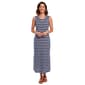 Womens Emily Daniels Sleeveless Stripe Side Slit Midi Dress - image 1