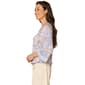 Womens Democracy 3/4 Kimono Sleeve Abstract Blouse - image 3