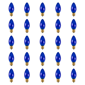 Northlight 25pc. Incandescent C9 Blue Christmas Replacement Bulbs - image 1