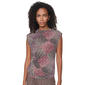 Womens DKNY Sleeveless Diamond Dot Twist Front Blouse - image 1