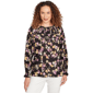 Petite Emaline Deerfield Onion Skin Floral Smock Blouse - image 1