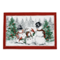Threadmade Snowman Winterland Holiday Placemat - Set of 4 - image 2