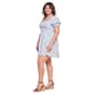 Juniors Plus No Comment Short Sleeve Smock Bodice Dress - image 4