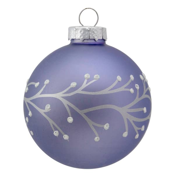 Northlight Seasonal 4ct. Branches Glass Ball Christmas Ornaments