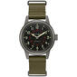 Mens Bulova Automatic Green Leather NATO Strap Watch -98A255 - image 1
