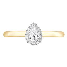 Nova Star® 10kt. Yellow Gold 1/4ctw. Lab Grown Diamond Pear Ring