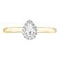 Nova Star® 10kt. Yellow Gold 1/4ctw. Lab Grown Diamond Pear Ring - image 3