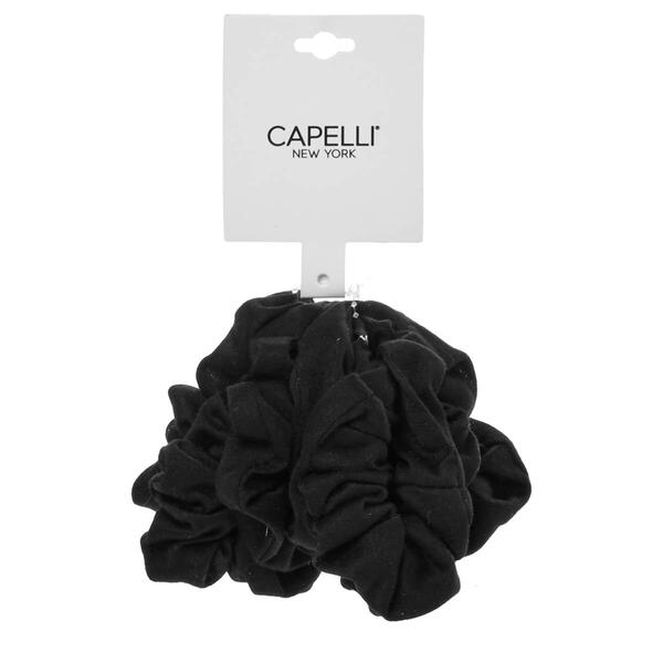 Womens Capelli New York 6pk. Black Jersey Hair Twisters - image 