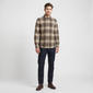 Mens Chaps Double Brush Stretch Flannel Shirt - Winter Moss - image 3