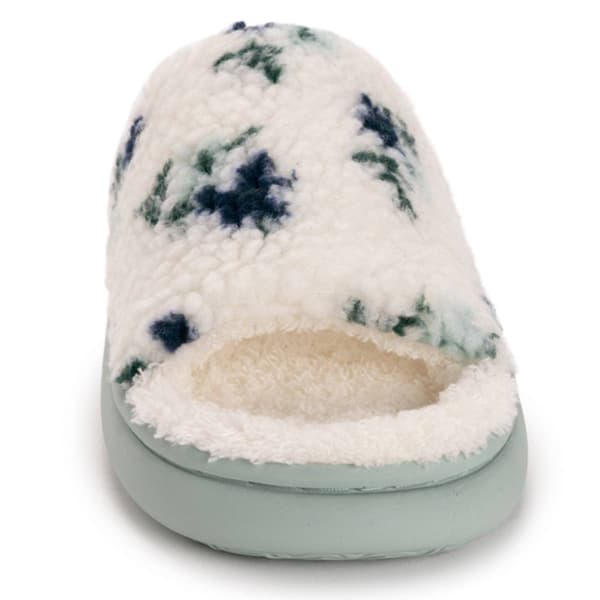 Womens MUK LUKS® Marsai Floral Mint Slide Slippers