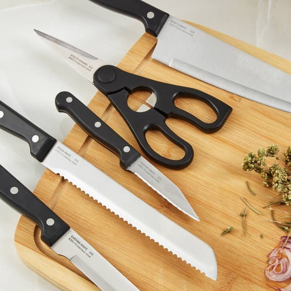 BergHOFF Pica Stainless Steel 7pc. Knife Block Set