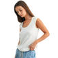 Womens CITY BLUES Acid Wash Shoulder Trim Tank Top - image 3