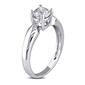 Diamond Classics&#8482; 14kt. White Gold Pinched Engagement Ring - image 2