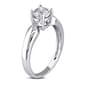 Diamond Classics&#8482; 14kt. White Gold Pinched Engagement Ring - image 2