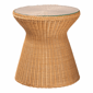 bali & pari Nina Bohemian Light Honey Braided Rattan End Table - image 1
