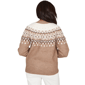 Petite Alfred Dunner Sunset Ridge Nordic Fair Isle Sweater - image 2