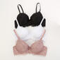 Womens B. Luxe 3pk. Lace Underwire Push Up Bras BX5666-3PKCS - image 1