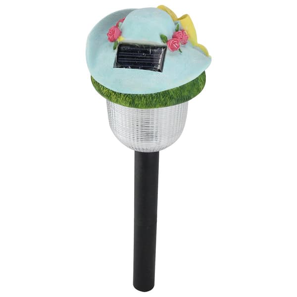 CC Outdoor Living LED Solar Powered Outdoor Rose Hat Garden Light