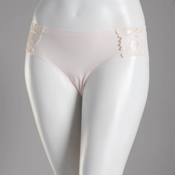 Womens Laura Ashley(R) Lace Side Laser Hipster Panties LS3284S - image 