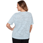 Plus Size Emaline Limoncello Sunrise Floral Pointelle Sweater - image 1