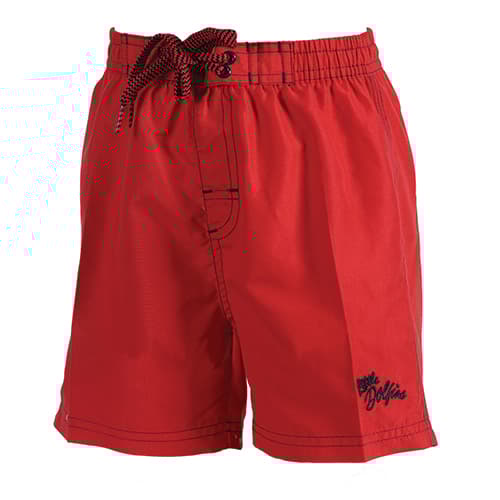 Toddler Boy Little Dolfin® Swim Trunks - Red
