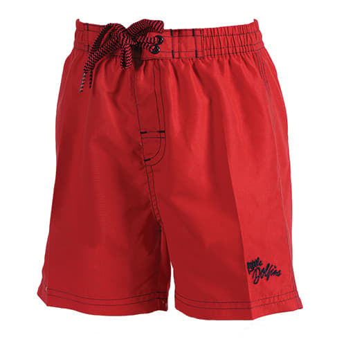 Toddler Boy Little Dolfin(R) Swim Trunks - Red - image 