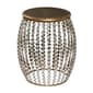 9th & Pike® Silver Metal and Pine Glam Accent Table - image 2